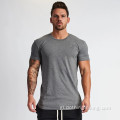 Camiseta muscular de manga curta masculina